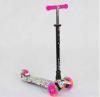 Самокат А 24641 / 779-1400 MAXI "Best Scooter" (1) пластмасовий, 4 колеса PU, СВІТЛО, трубка керма алюмінієва, d = 12см, в коробці 