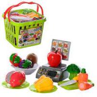 Дитячий набір овочів і фруктів з вагами A-Toys (686)