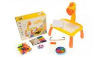 Дитячий стіл для малювання Жираф з проектором та мозаїкою 2200-2