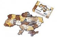 Фігурний дерев'яний пазл "Мапа України" А3 PuzA3-01201 PuzzleOK
