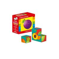 Дерев’яні кубики “Фрукти”, Vladi Toys, ZB1001-04