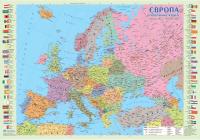 Європа. Політична карта. 1:10 000 000