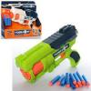 Пістолет з м'якими кулями Z 1166 А (48/2) 2 кольори, 12 м'яких патронів, в коробці