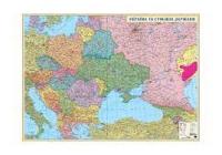Карта Україна та суміжні держави 215х158 см
