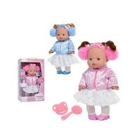 Лялька пупс інтерактивна, синій одяг, "Маленькі милі" 32см, Limo Toy, M 47361