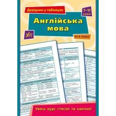 Довідник у таблицях — Англійська мова. 7–11 класи