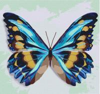Картина за номерами Ідейка Блакитний метелик KHO4207 25х25 см