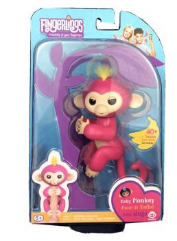  Інтерактивна гламурна ручна Мавпочка на палець Happy Monkey Fingerlings WowWee 3705