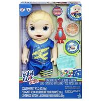 Hasbro Нова дитяча жива супер закуска Snackin Luke Blond Boy Лялька з Air Plane Spoon 3+