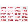 КАРТКИ “ЧИТАННЯ ЗА ДОМАНОМ” (20 СЛІВ) УКРАЇНСЬКОЮ
