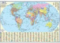 Світ. Політична карта. 1:54 000 000