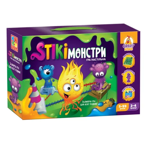 Гра настільна "Стікімонстри" VT8055-35 Vladi Toys