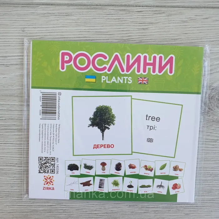 Картки міні. Рослини (110x110 мм) Зірка 145596