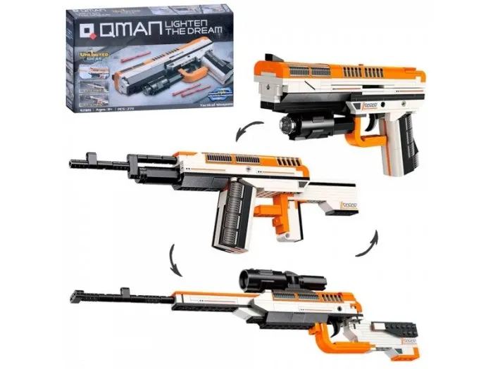 Конструктор Qman 42109  пістолет, 273 дет., кор., 31,5-19-5 см.