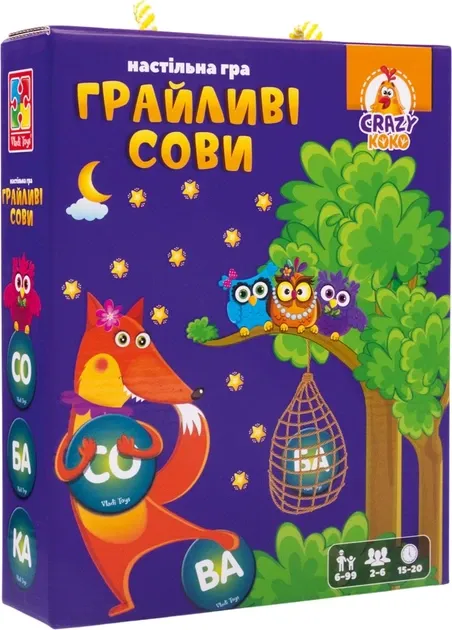 Настільна гра "Crazy Koko. Грайливі сови" VT8033-08 VladiToys