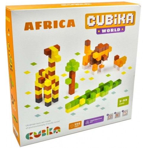Дерев'яний конструктор Cubika World Африка (CBK15306)
