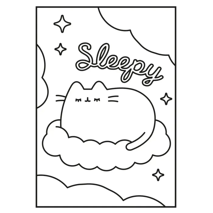 Розмальовка А4 Yes "Pusheen" з наліпками та завданнями, 12 стор. 743223