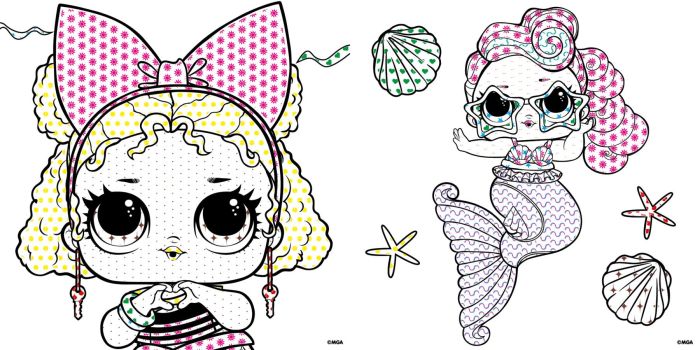 Водна розмальовка WBL004 "L.O.L. Surprize! Mermaid" IDEYKA