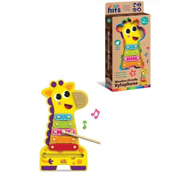 Дерев'яна іграшка Kids hits, KH20/020, жираф дерев., ксилофон в коробці