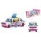 Конструктор Kids hits IBLOCK JUNIOR  KH08/002/2, Дівчатка, Гламурна поїздка Лімузин, 232 дет,компл. фігур, інстр., наліпки,короб. 24*16*6