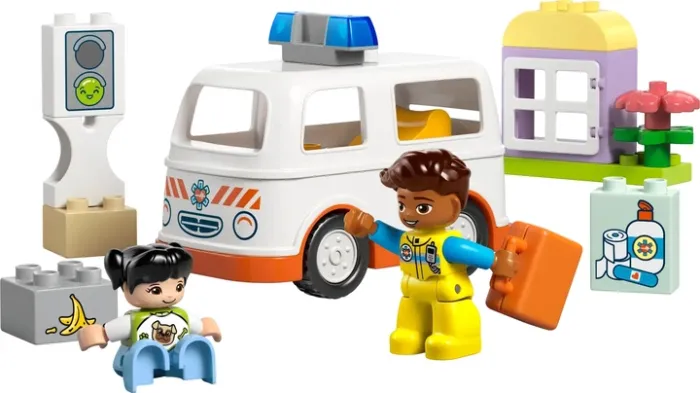 Конструктор LEGO Duplo "Town. Швидка допомога та водій", 19 детал