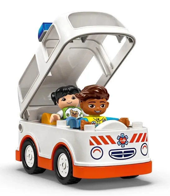 Конструктор LEGO Duplo "Town. Швидка допомога та водій", 19 детал