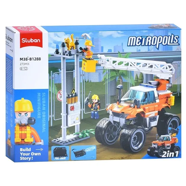 Конструктор місто, машина SLUBAN M38-B1288 273 деталі