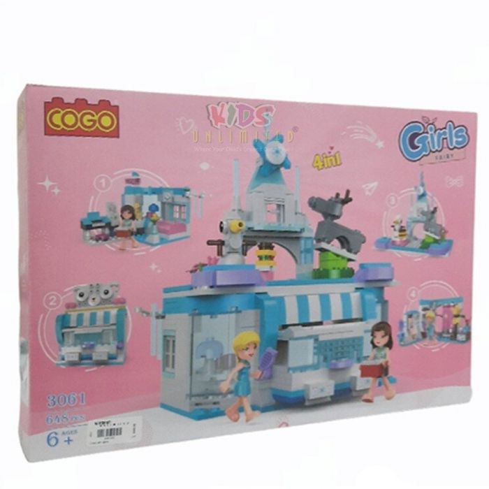 Конструктор "COGO" "Будинок для дівчат 4в1" 648дет 3061 (Р) р.49,5*35*7см