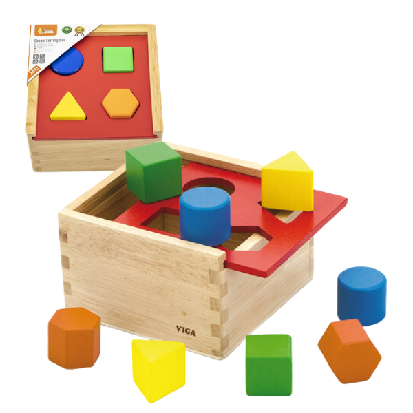 Дерев'яний сортер Viga Toys Геометричні фігури (50844)
