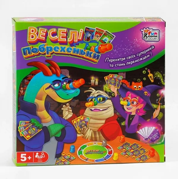 Гра "Веселі побрехеньки" 32777 (12) "4FUN Game Club", 24 картки, 4 окулярів, 1...