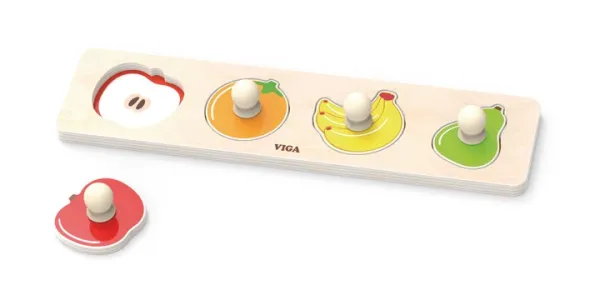 Дерев'яна рамка-вкладиш Viga Toys Фрукти (44531)