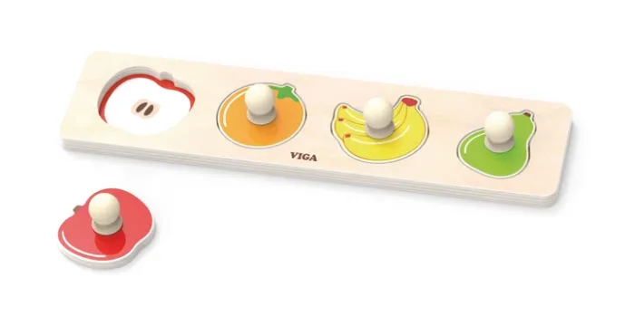 Дерев'яна рамка-вкладиш Viga Toys Фрукти (44531)