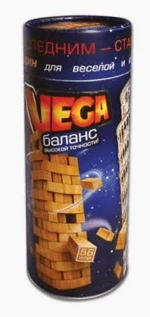 Гра Vega брусочки, картки, кубик,  короб. 9,7*25*9,7см (ZT1011A-7)
