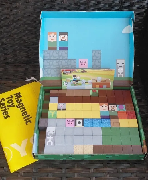 Магнітний конструктор Майнкрафт Minecraft Magnetic Building Blocks 80 PCS