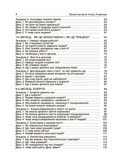 Ранкові зустрічі 4 клас Посібник для вчителя ІI семестр (Укр) Основа