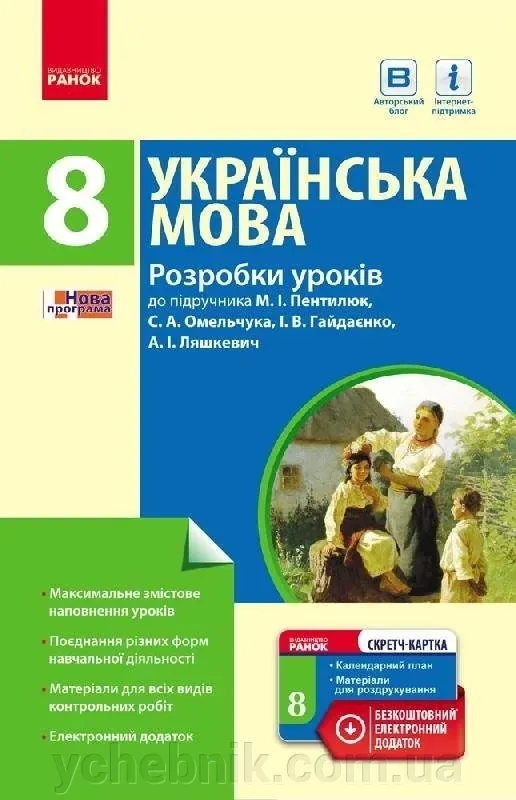 Українська мова П-К 8 клас (Укр) Розробка уроків Сучасний майстер-клас + СК/