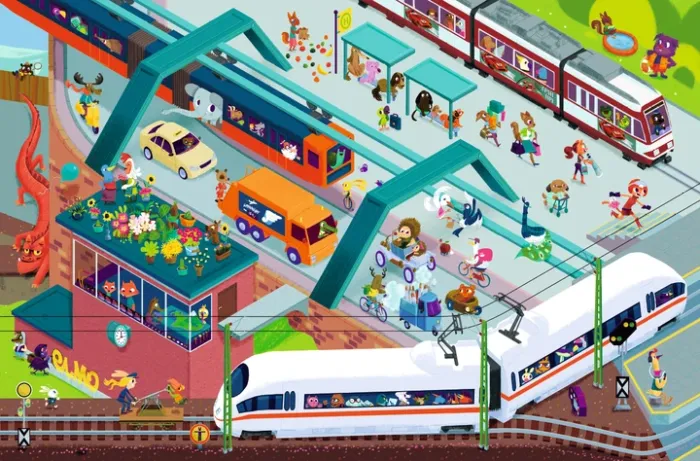 Мій перший віммельбух Потяги