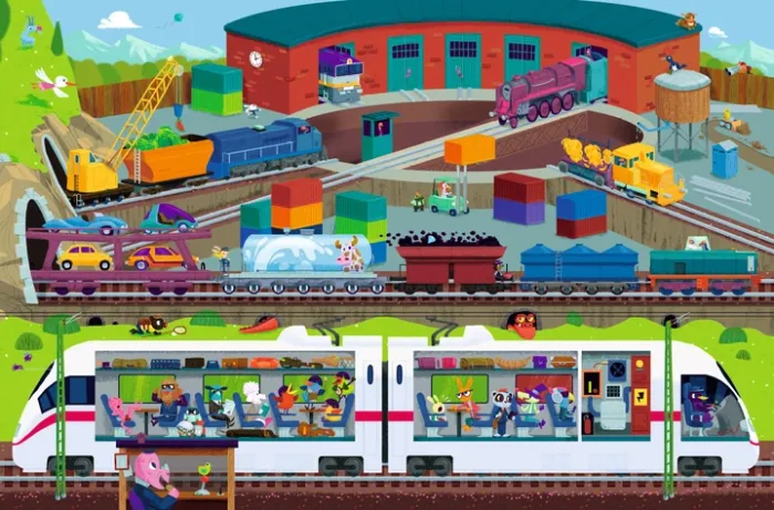 Мій перший віммельбух Потяги