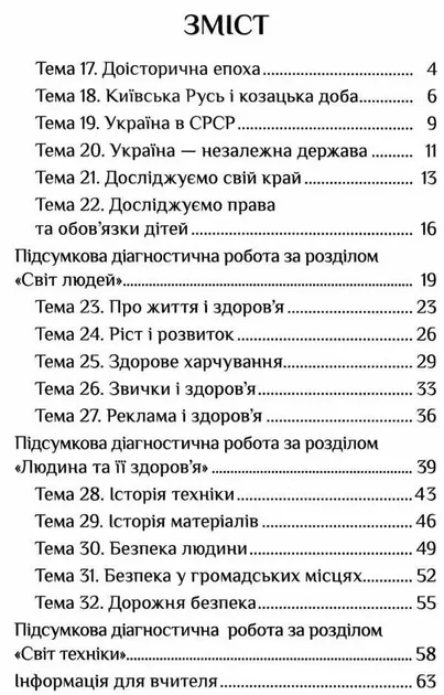 НУШ Я досліджую світ 4 клас Діагностичні роботи частина 2 до підручника Вор...