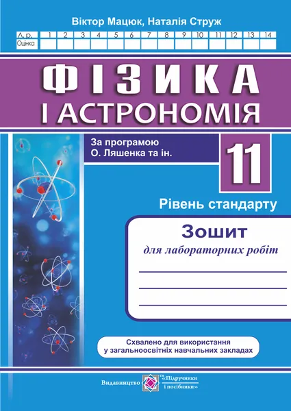 Зошит для контролю навчальних досягнень з математики. Алгебра і початки аналізу. 11 клас. Рівень стандарту. Самостійні та контрольні роботи