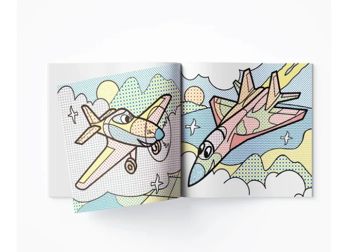 Водяні розмальовки. Літаки