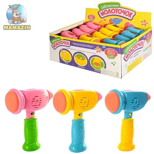 Молоточок M 0285 U/R I муз., світло, бат., 12 шт. в диспл., 38-15-24 см.