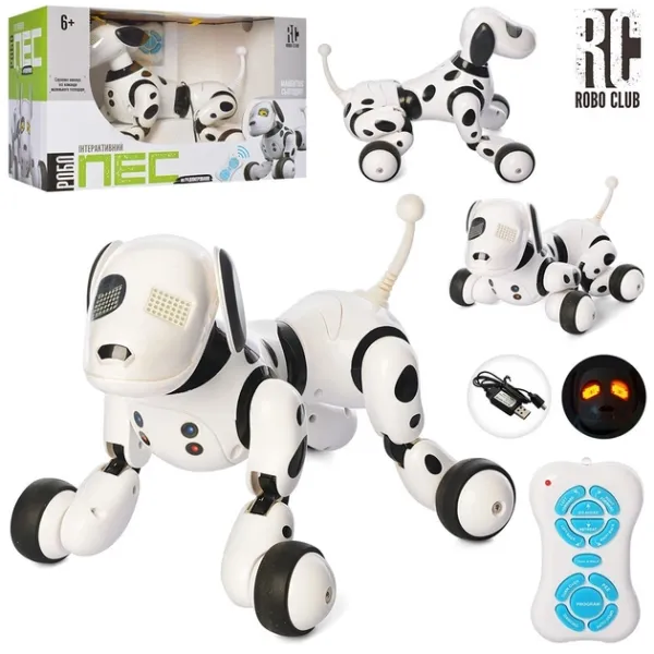 Собака RC 0007 радіокер., акум., їздить, перевертається, USB, муз.(англ.)